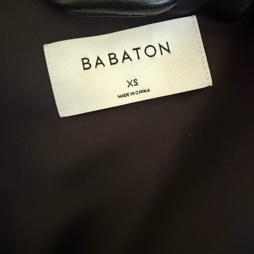 Aritzia Babaton Pelli Faux Leather Shirt Jacket Black XS - Picture 8 of 11